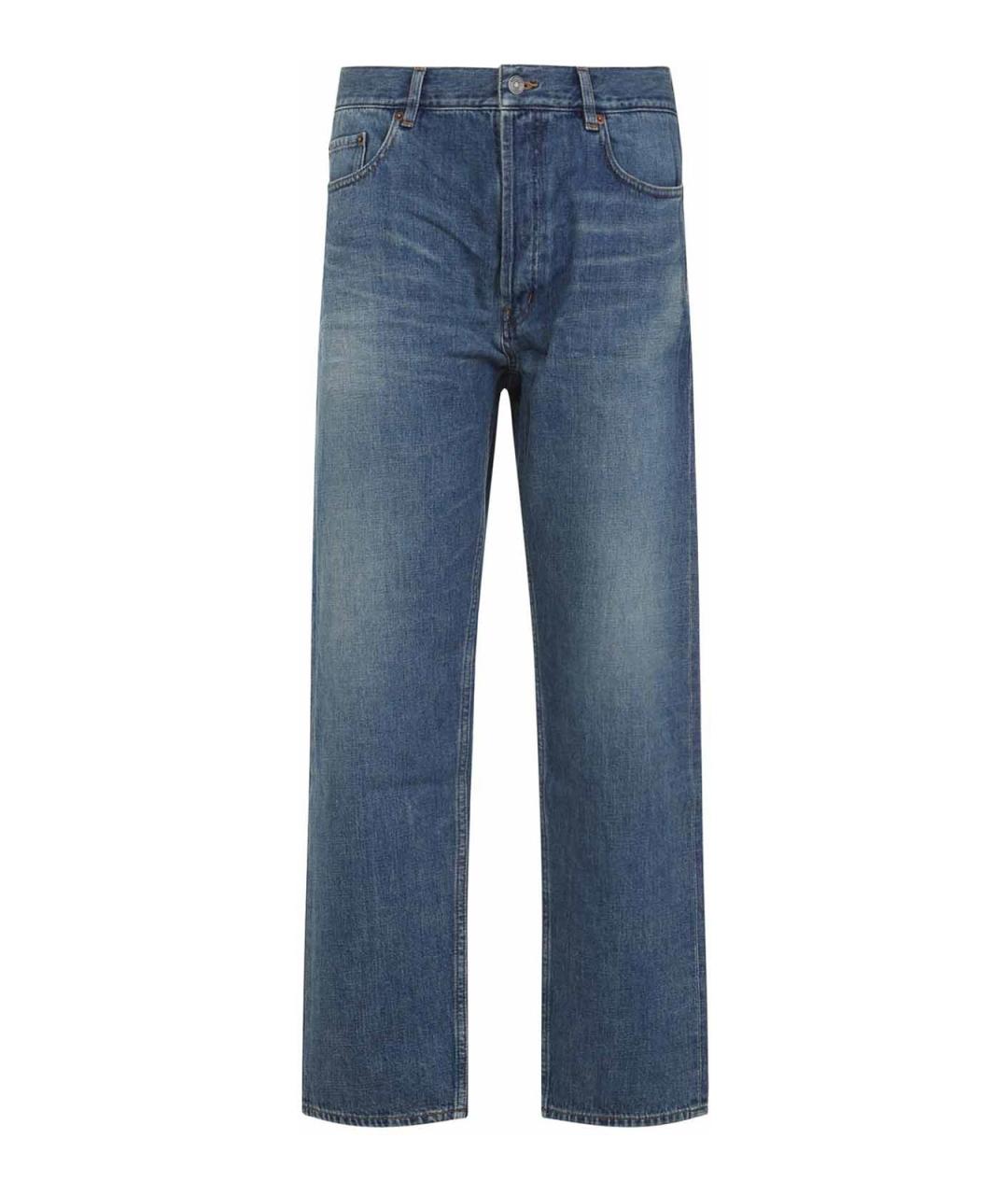 SAINT LAURENT Синие хлопковые джинсы, фото 1