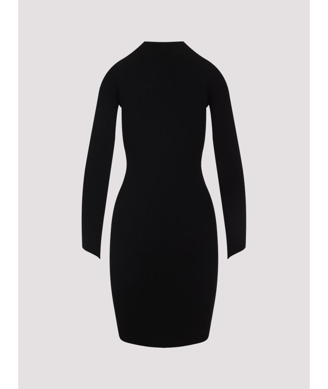 COURREGES Черное вискозное повседневное платье, фото 2