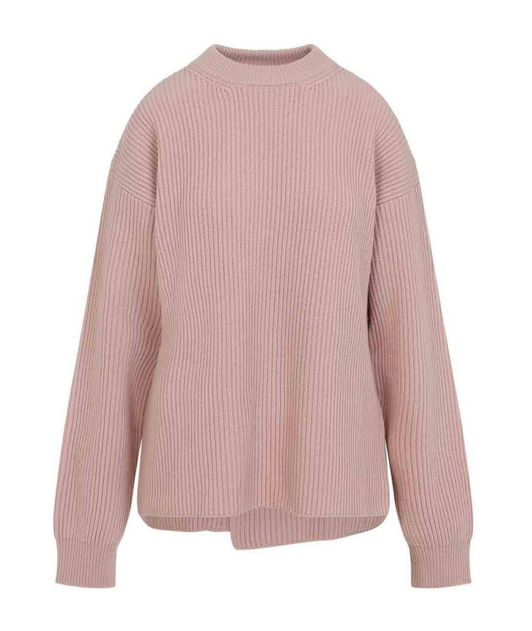 JIL SANDER Розовый шерстяной джемпер / свитер, фото 1