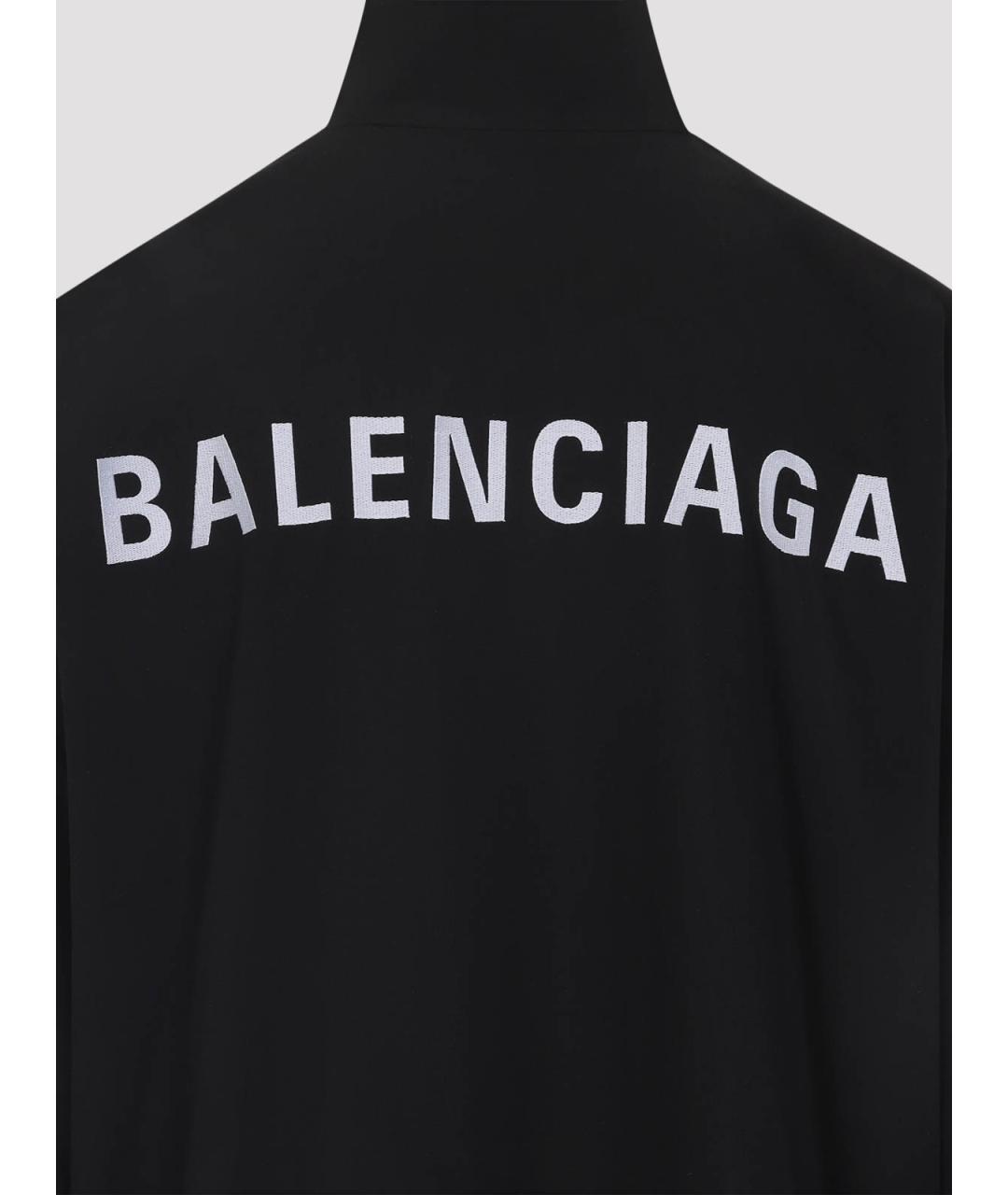 BALENCIAGA Черная полиэстеровая куртка, фото 3