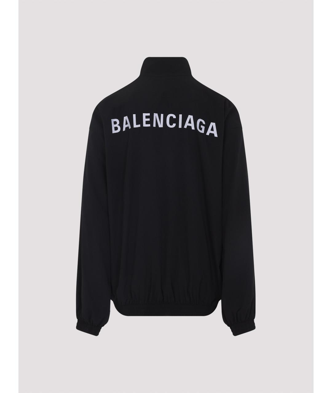 BALENCIAGA Черная полиэстеровая куртка, фото 2