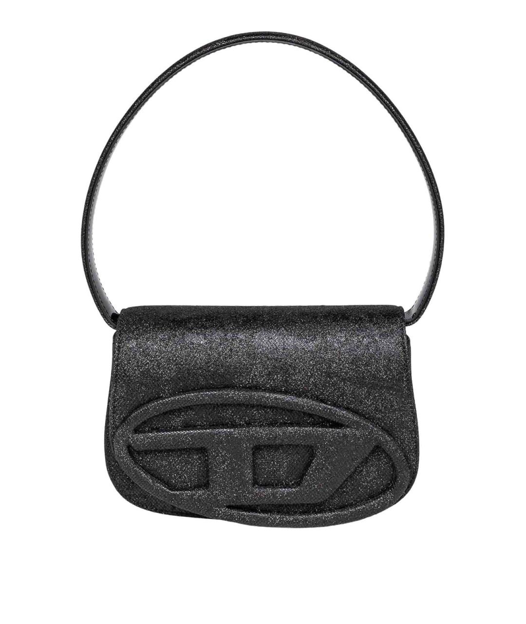 DIESEL Черная сумка через плечо из искусственной кожи, фото 1