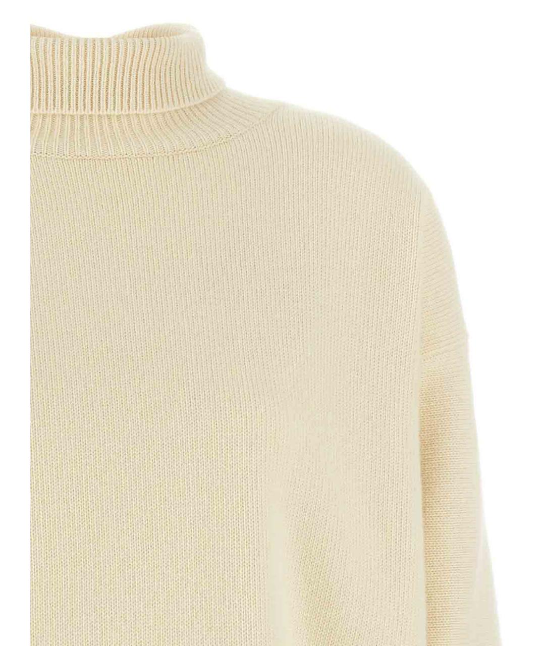 JIL SANDER Бежевый кашемировый джемпер / свитер, фото 3