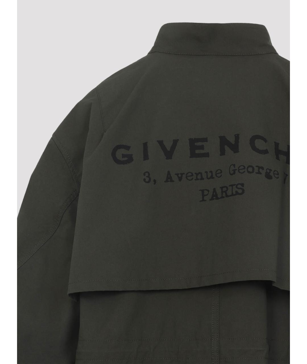 GIVENCHY Зеленая хлопковая парка, фото 4
