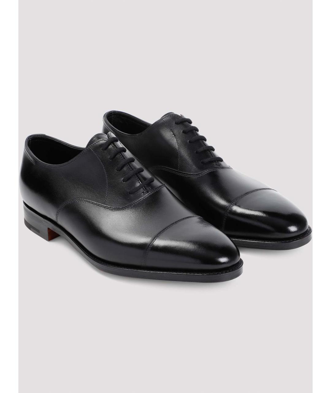 JOHN LOBB Черные кожаные туфли, фото 3