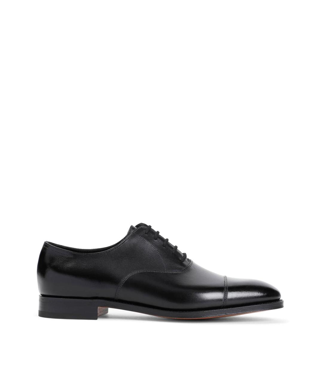 JOHN LOBB Черные кожаные туфли, фото 1