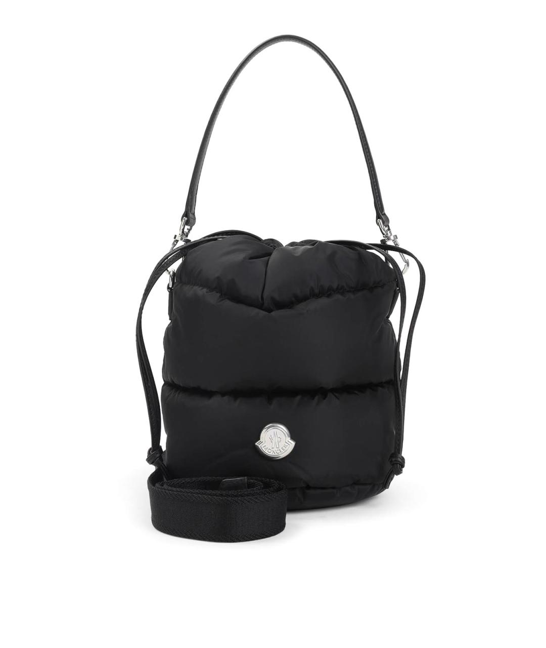 MONCLER Черная тканевая сумка через плечо, фото 1