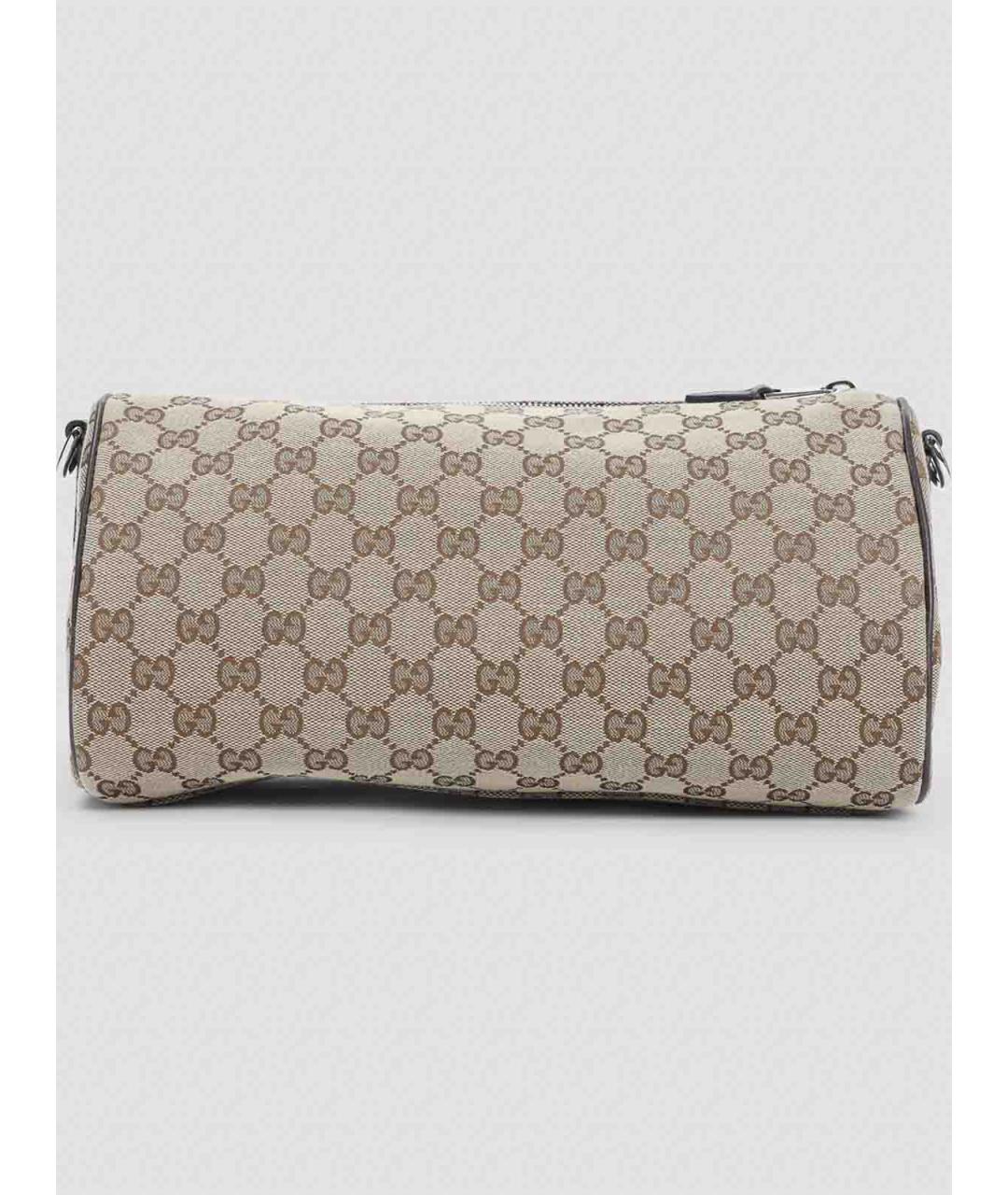 GUCCI Бежевая жаккардовая сумка на плечо, фото 2