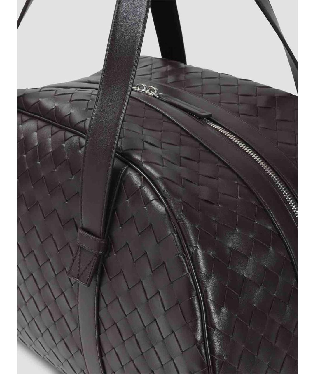BOTTEGA VENETA Коричневая кожаная сумка тоут, фото 3
