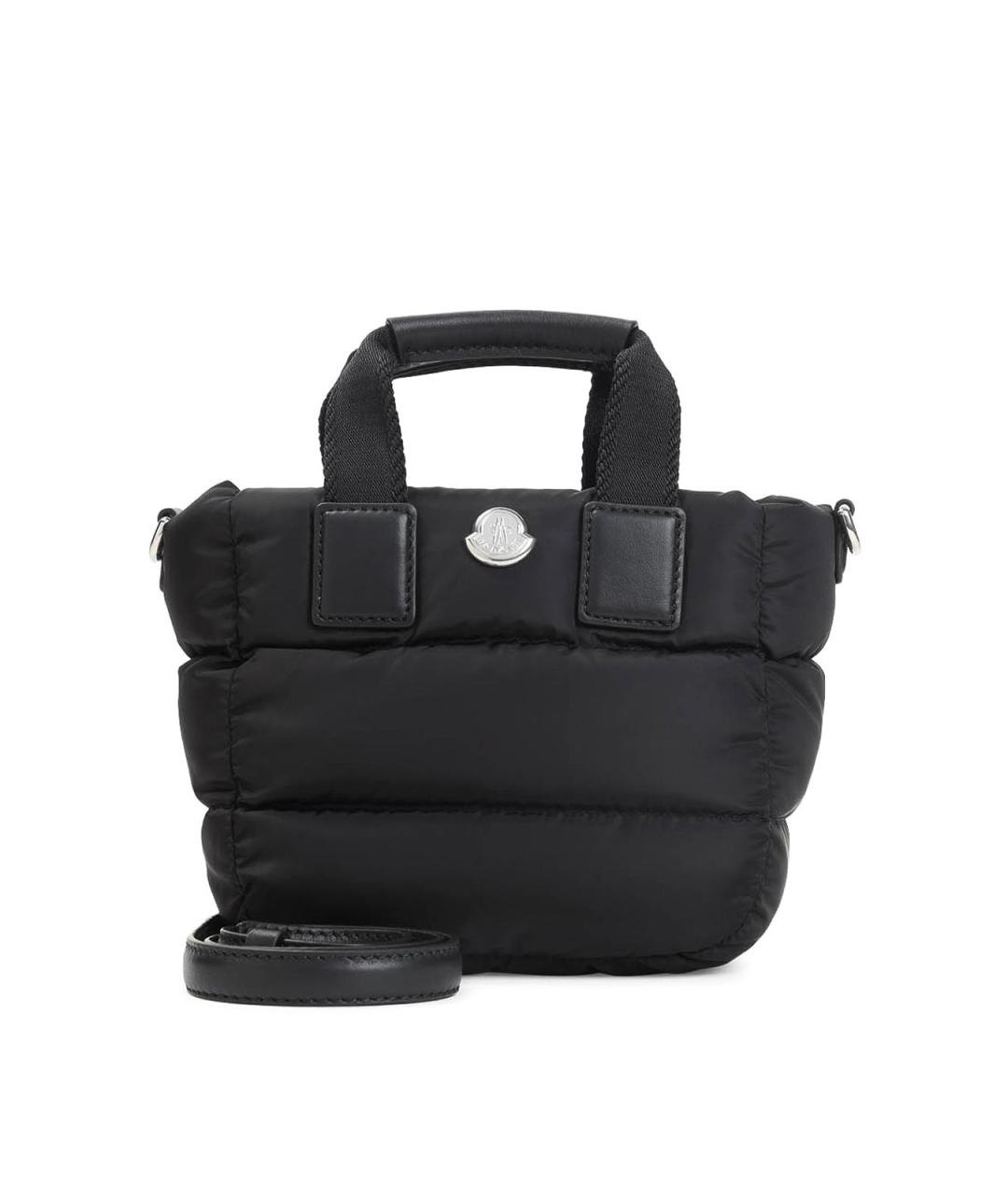 MONCLER Черная кожаная сумка через плечо, фото 1