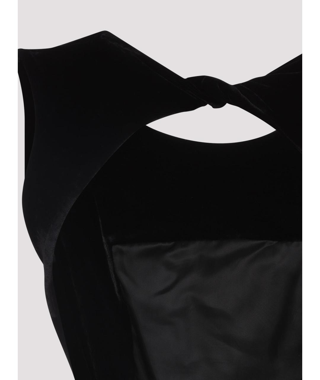 RICK OWENS Черное шелковое платье, фото 4