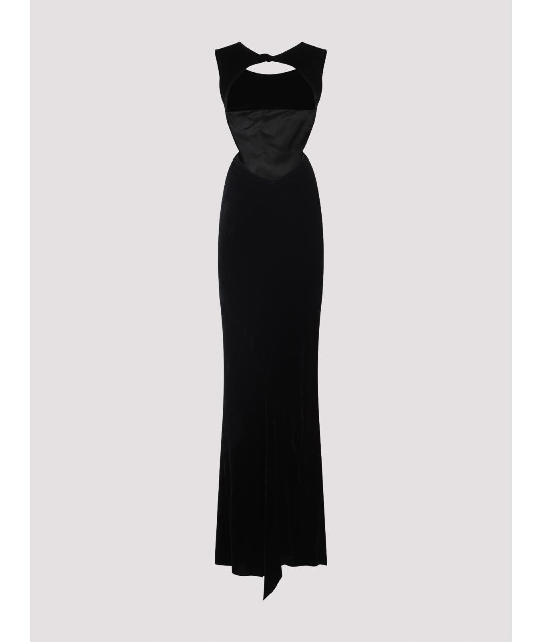 RICK OWENS Черное шелковое платье, фото 2