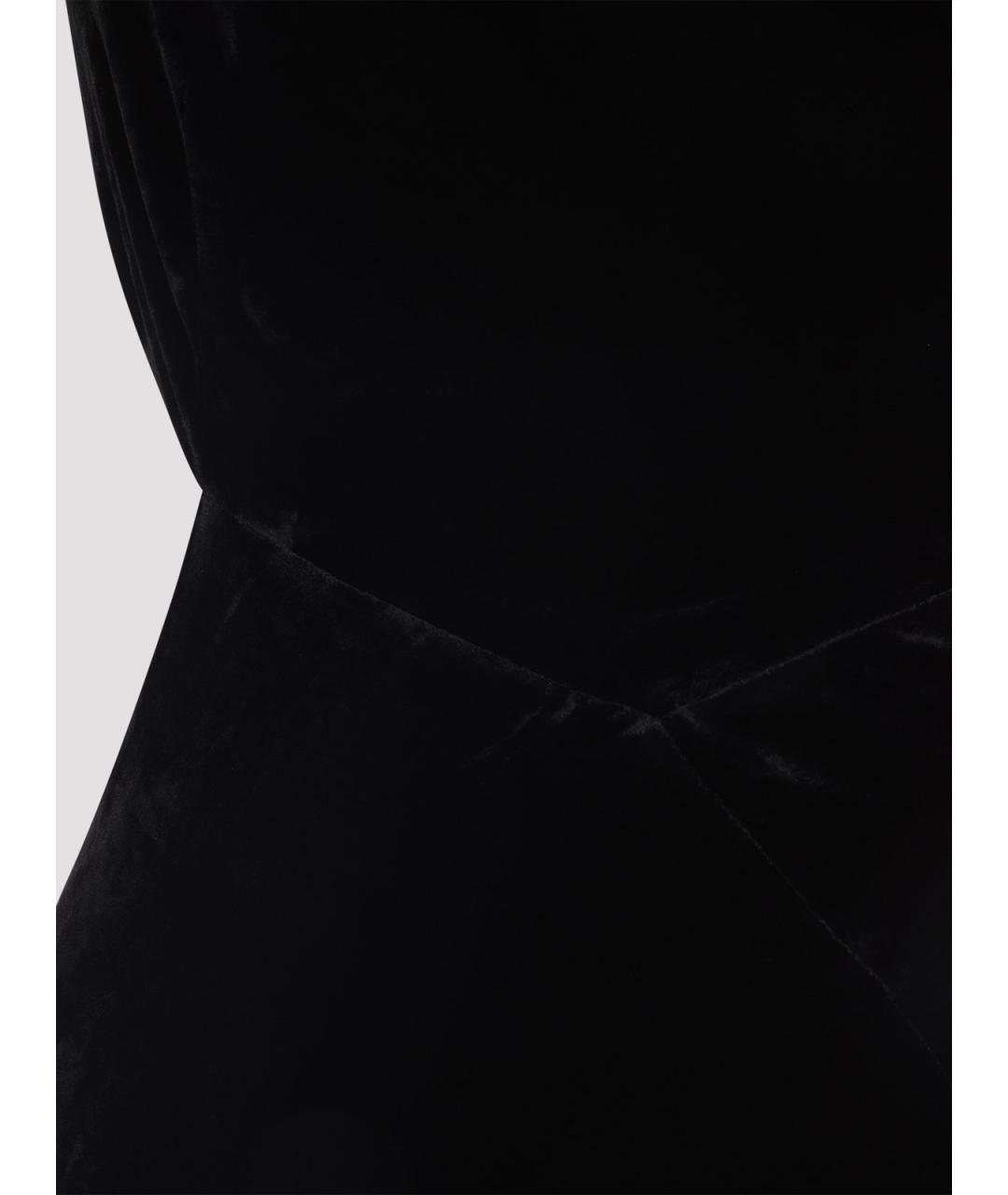 RICK OWENS Черное шелковое платье, фото 3