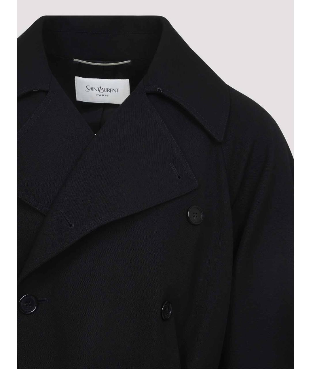 SAINT LAURENT Черная шерстяная куртка, фото 4