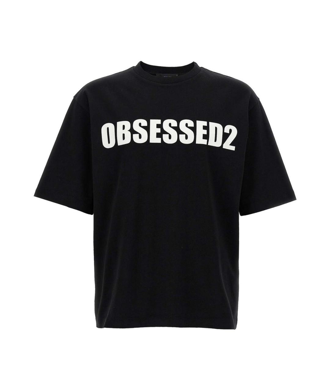 DSQUARED2 Черная хлопковая футболка, фото 1