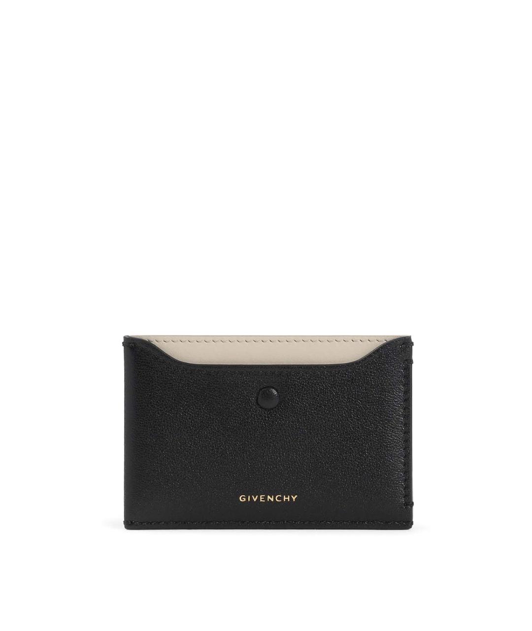 GIVENCHY Черный кожаный кардхолдер, фото 1