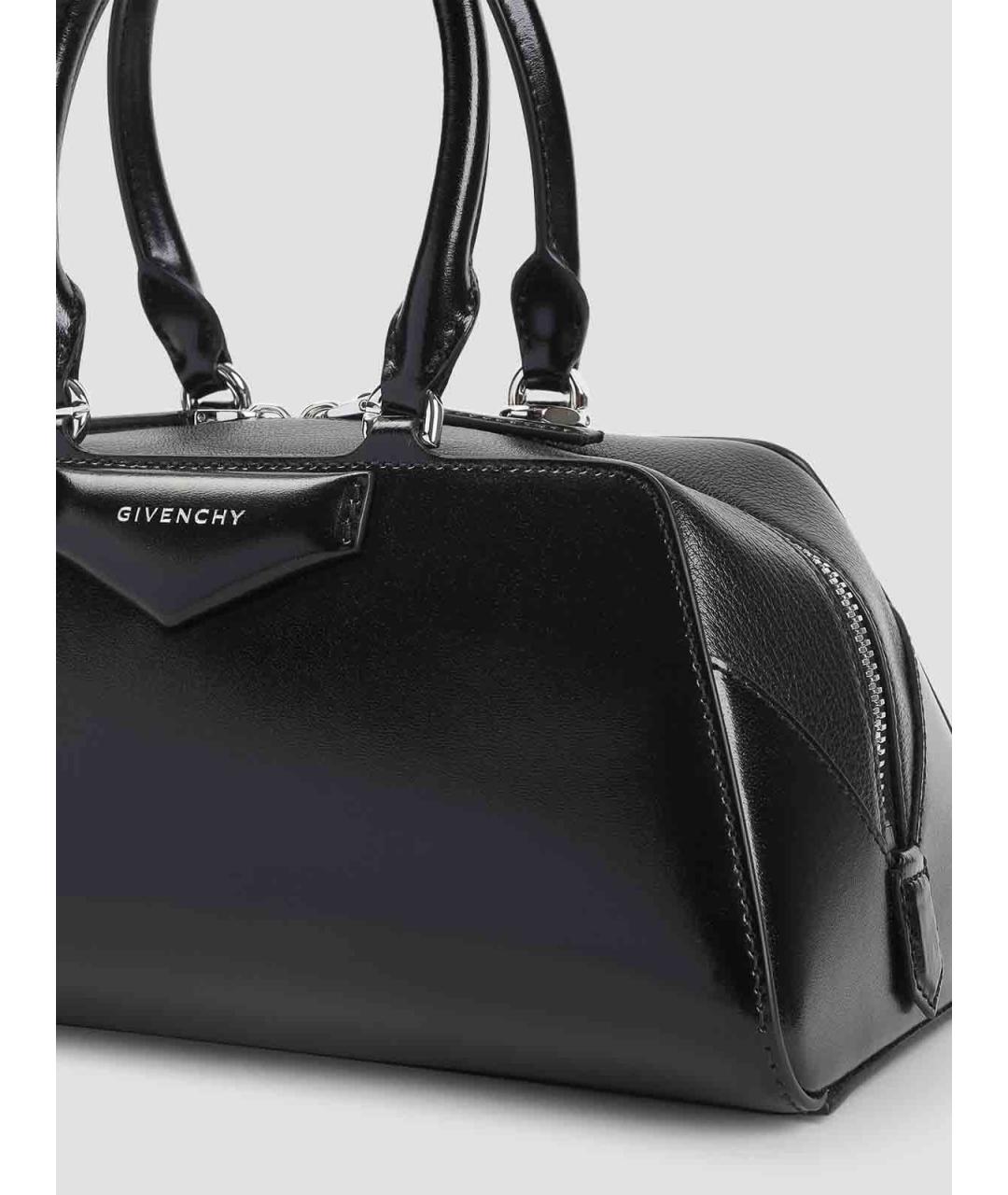 GIVENCHY Черная кожаная сумка тоут, фото 3