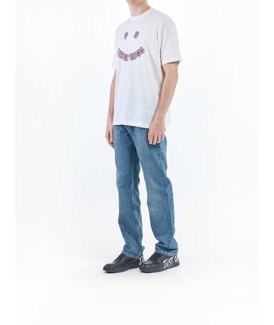 PS BY PAUL SMITH Белая хлопковая футболка, фото 3