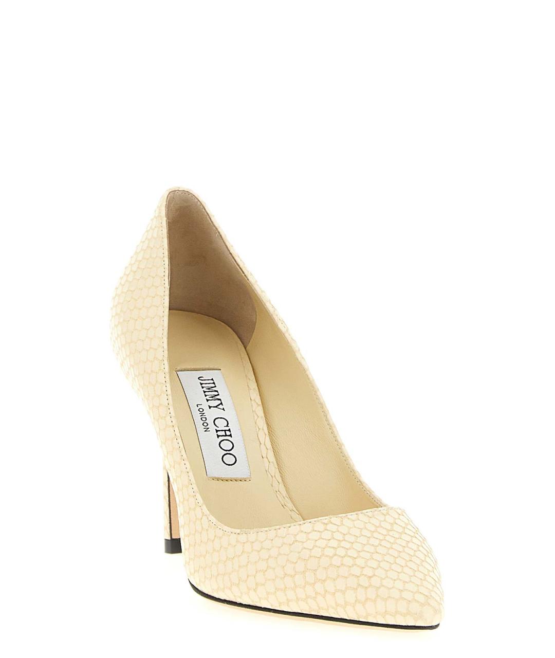 JIMMY CHOO Желтые замшевые туфли, фото 2