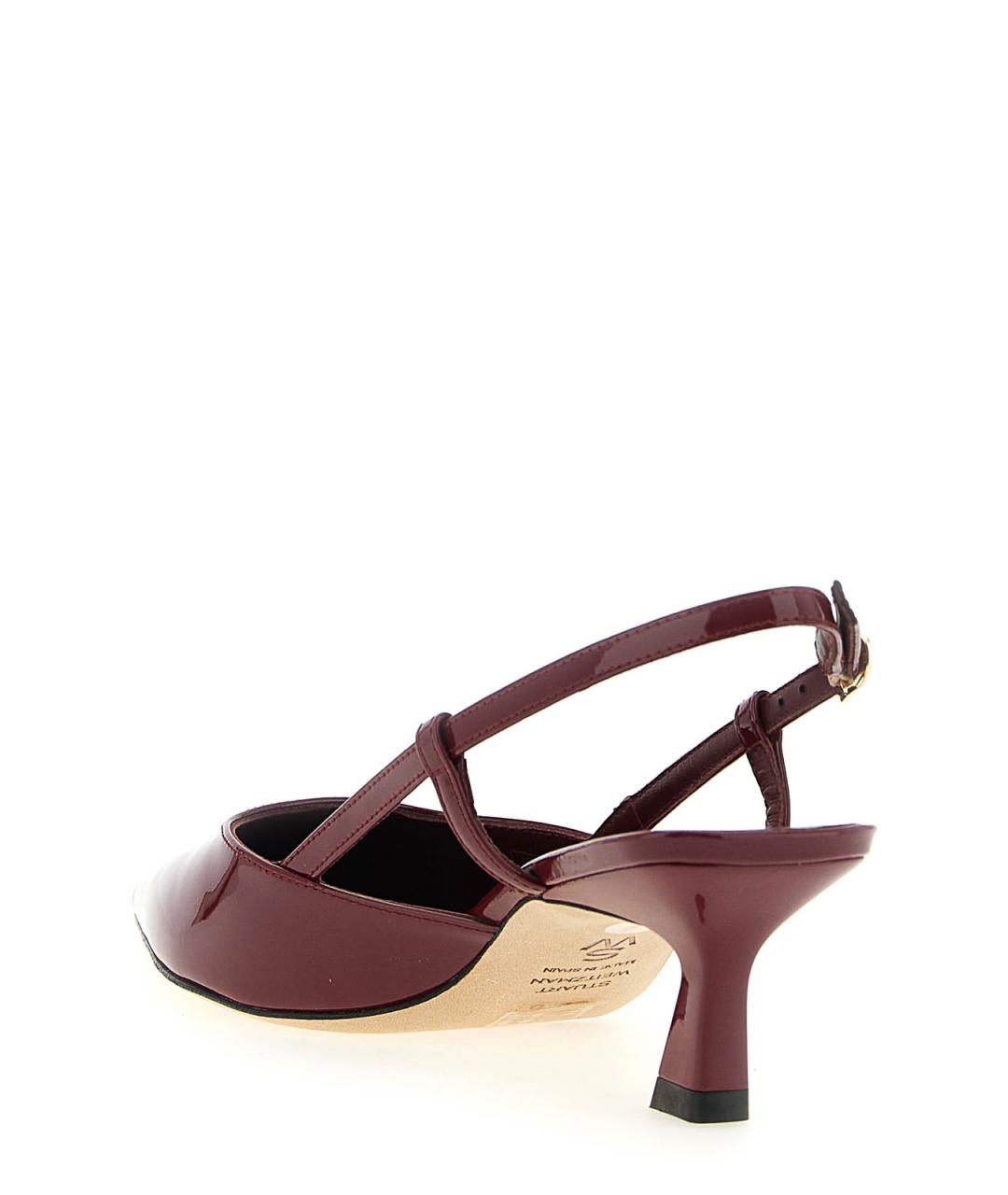 STUART WEITZMAN Бордовые туфли из лакированной кожи, фото 3