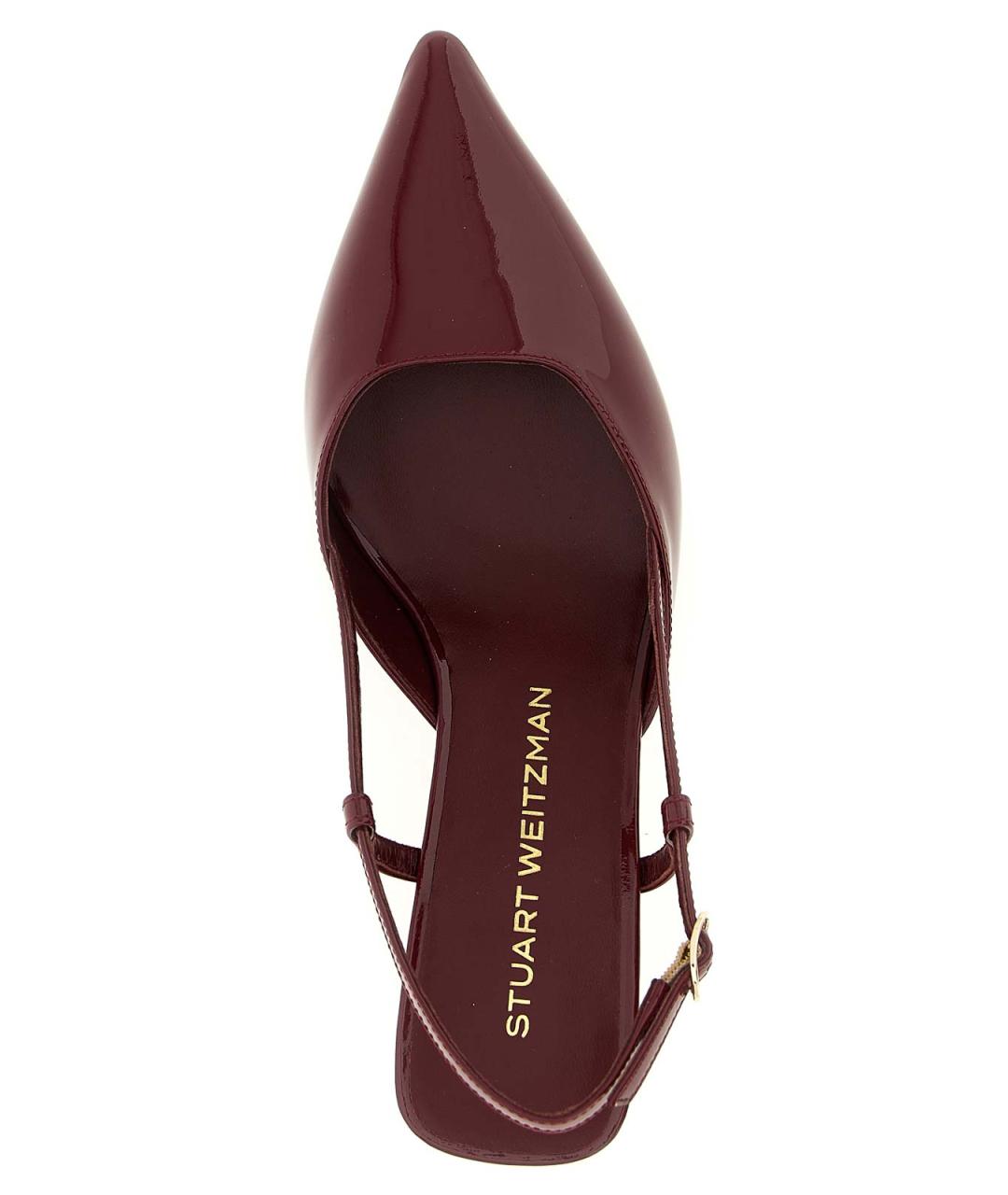 STUART WEITZMAN Бордовые туфли из лакированной кожи, фото 4
