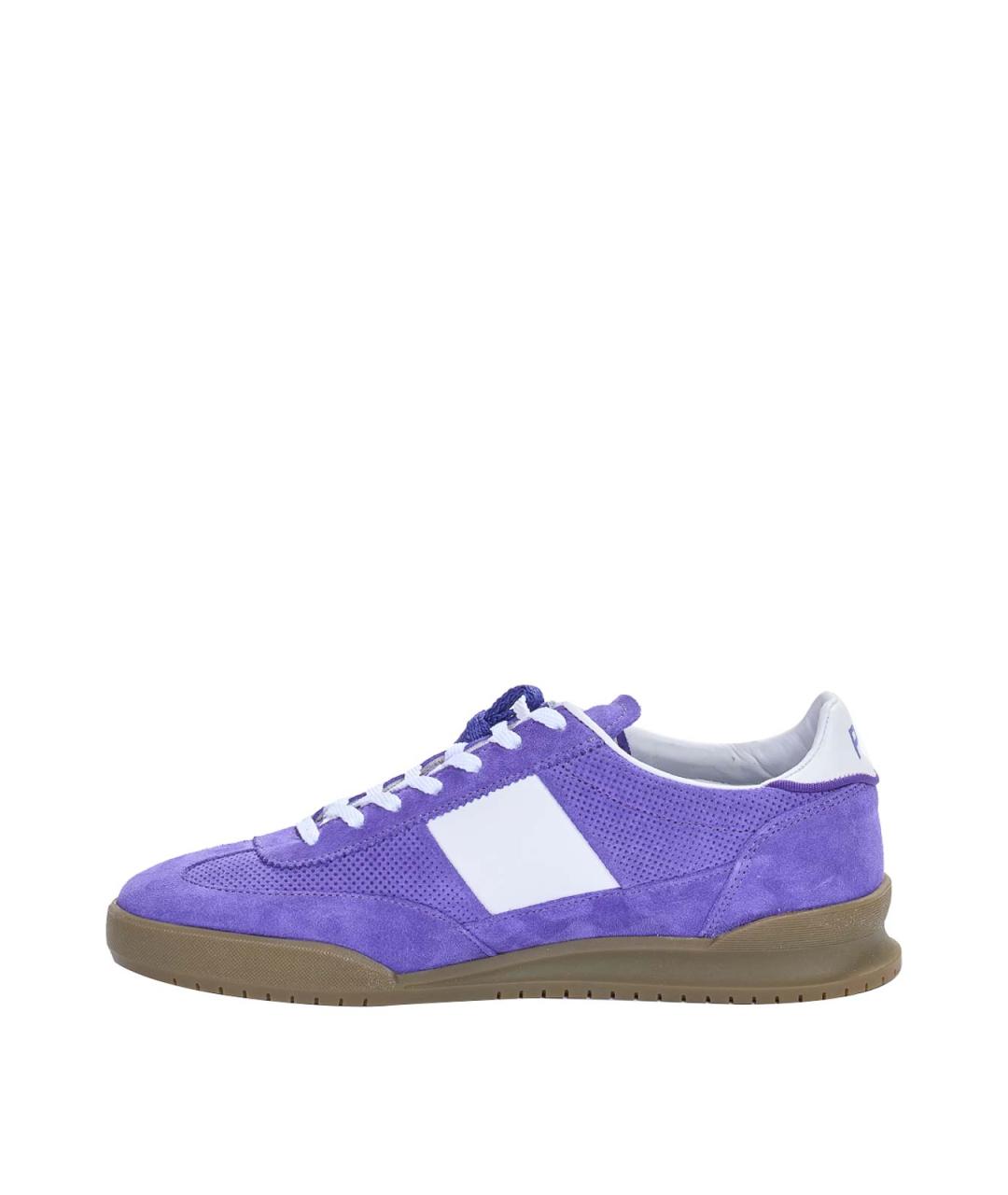 PS BY PAUL SMITH Фиолетовые замшевые низкие кроссовки / кеды, фото 2