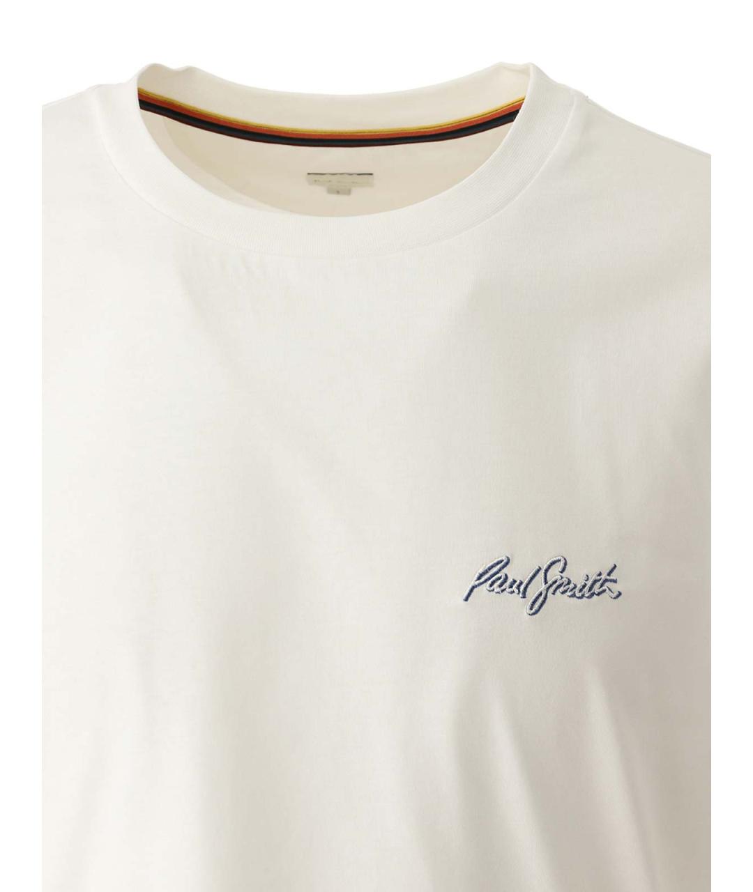 PAUL SMITH Белая хлопковая футболка, фото 5