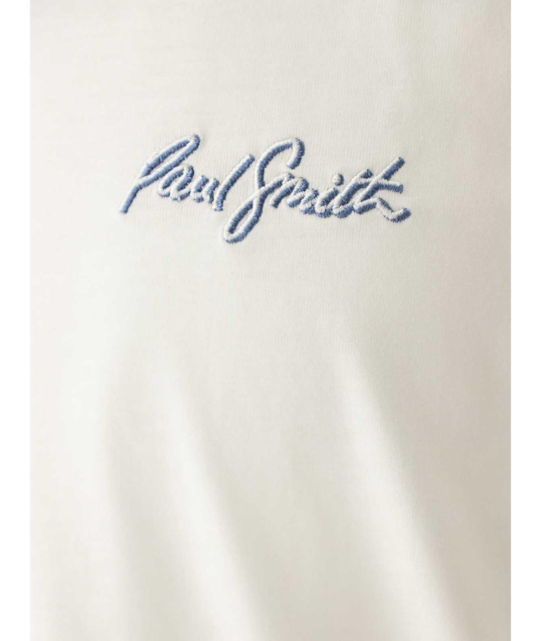 PAUL SMITH Белая хлопковая футболка, фото 3