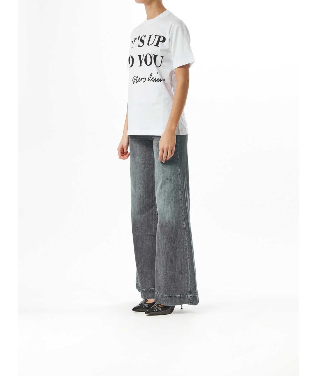 MOSCHINO Белая хлопковая футболка, фото 3