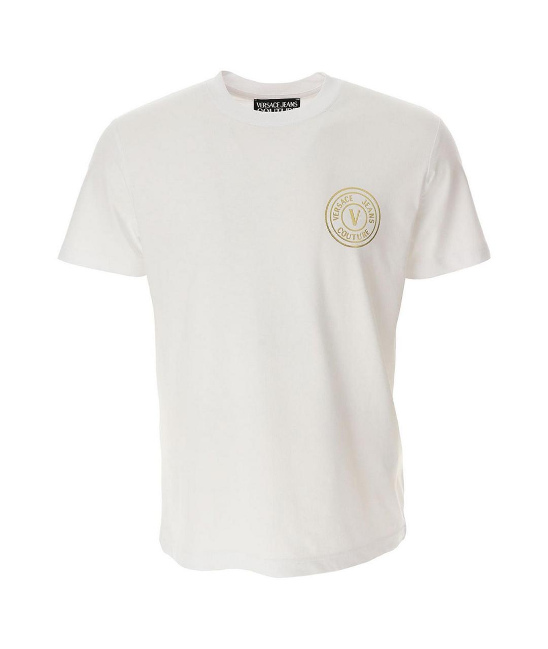 VERSACE JEANS COUTURE Белая хлопковая футболка, фото 1