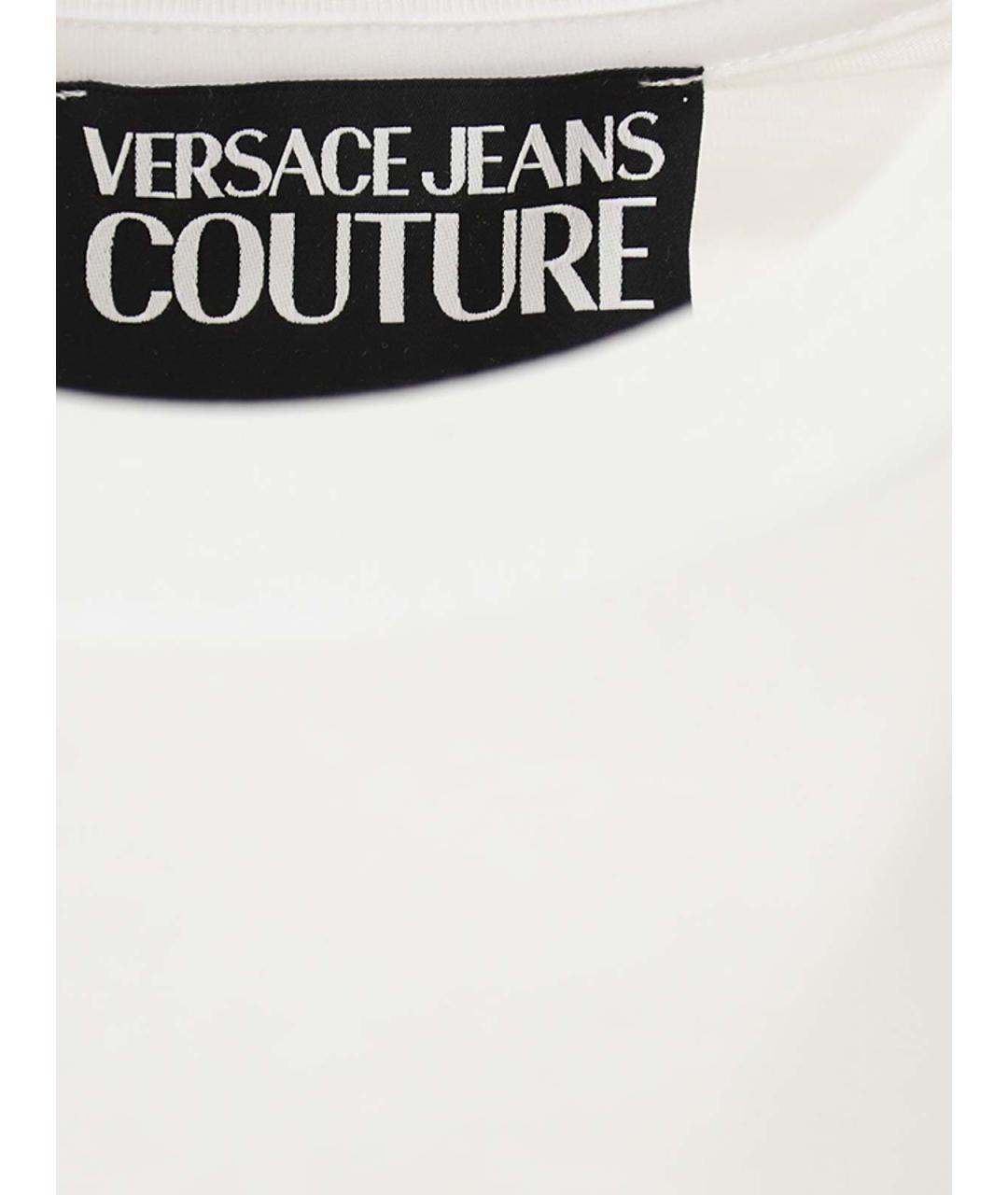 VERSACE JEANS COUTURE Белая хлопковая футболка, фото 3