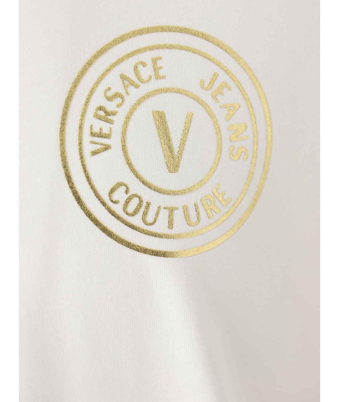 VERSACE JEANS COUTURE Белая хлопковая футболка, фото 5