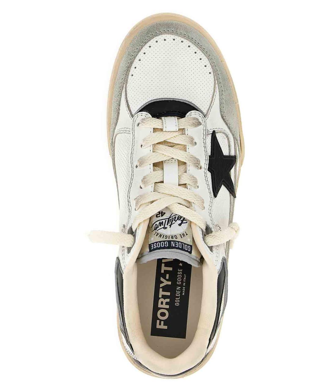 GOLDEN GOOSE Белые кожаные кроссовки, фото 4