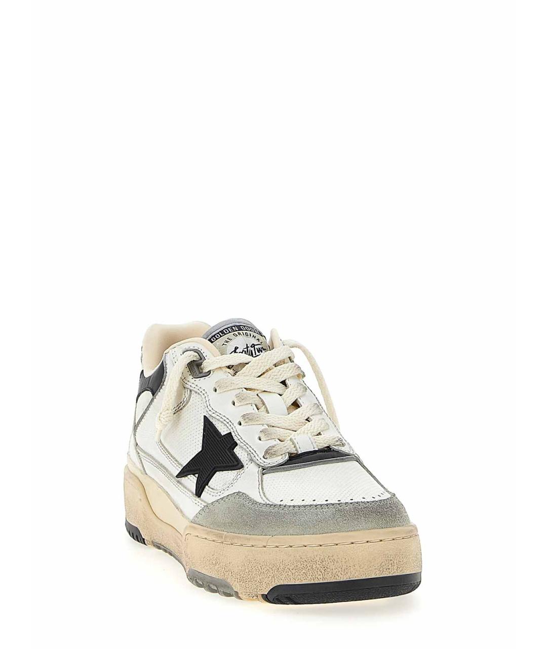 GOLDEN GOOSE Белые кожаные кроссовки, фото 2