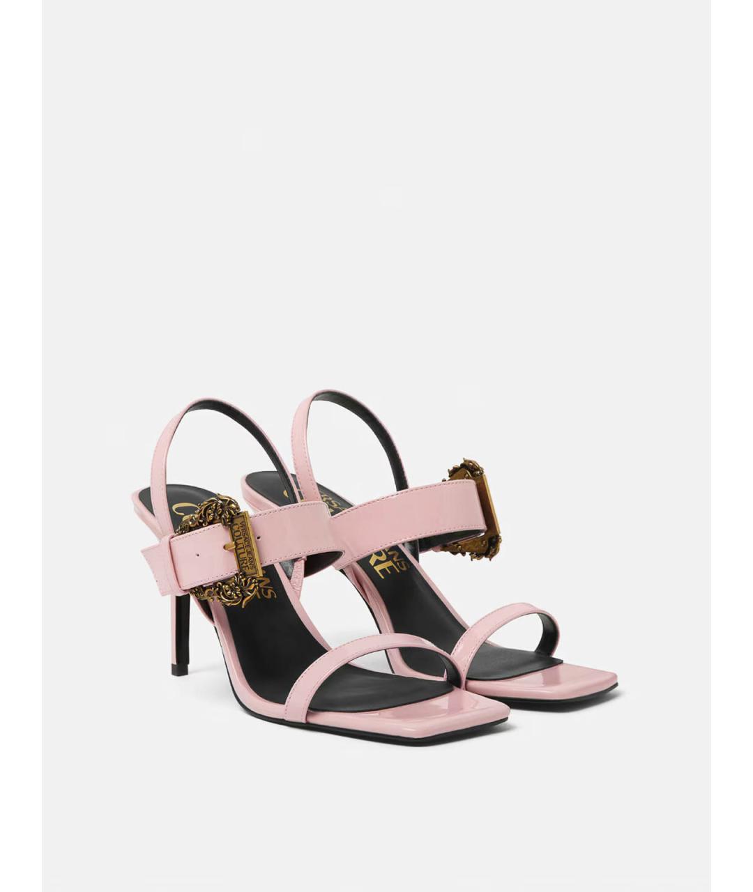 VERSACE JEANS COUTURE Розовые сандалии, фото 2