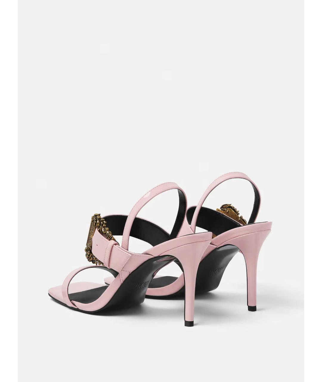 VERSACE JEANS COUTURE Розовые сандалии, фото 3
