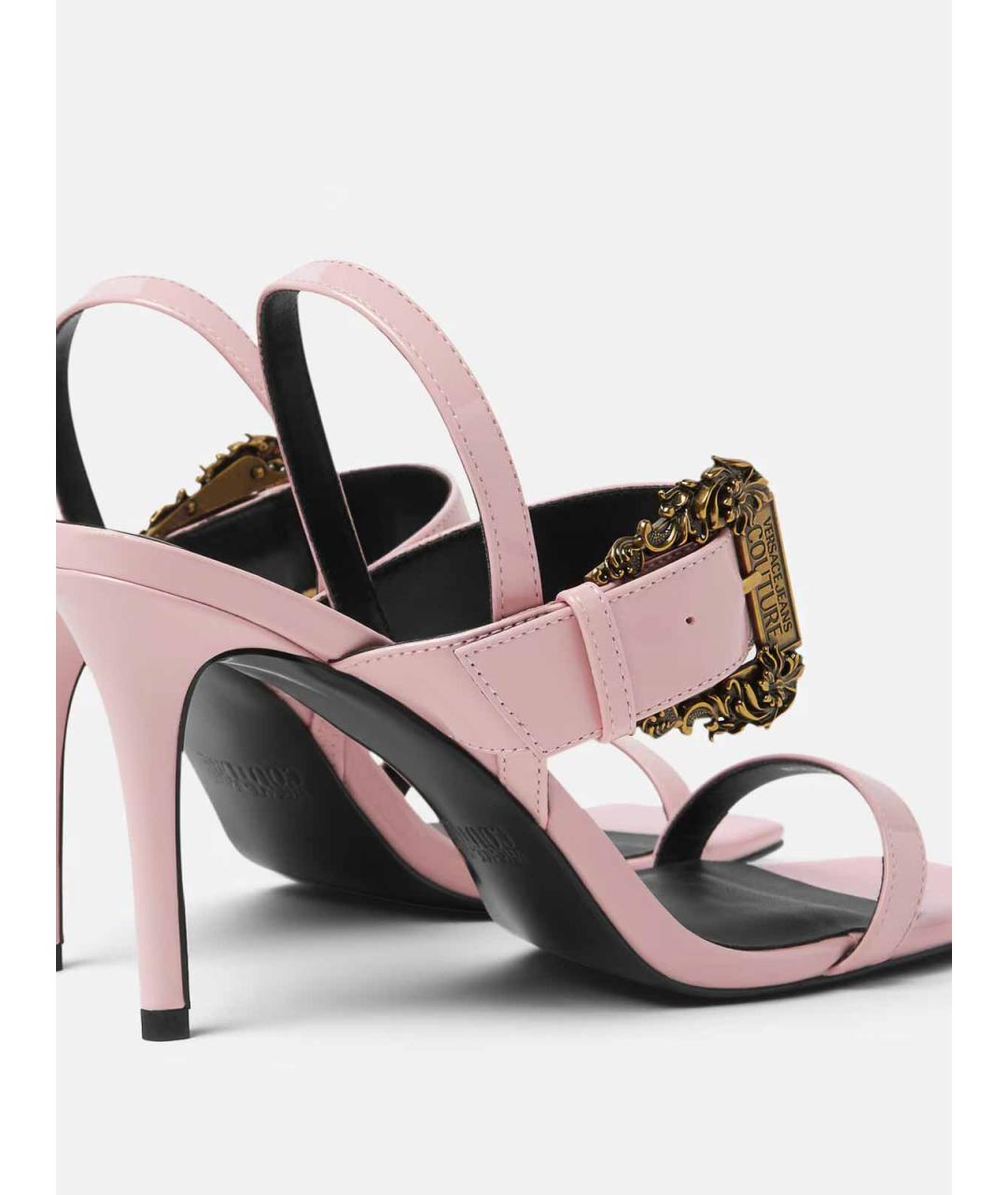 VERSACE JEANS COUTURE Розовые сандалии, фото 4