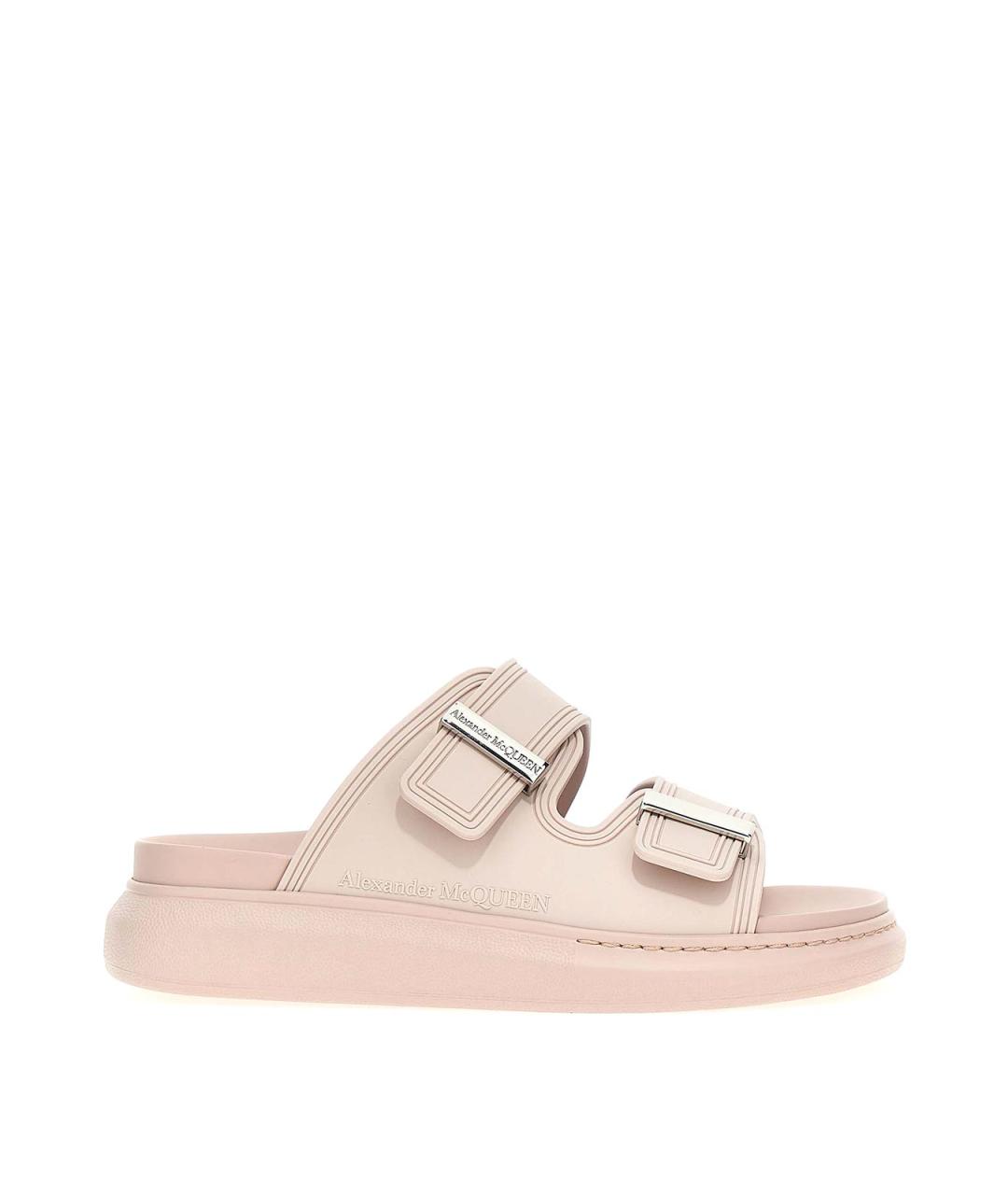 ALEXANDER MCQUEEN Розовые резиновые сандалии, фото 1
