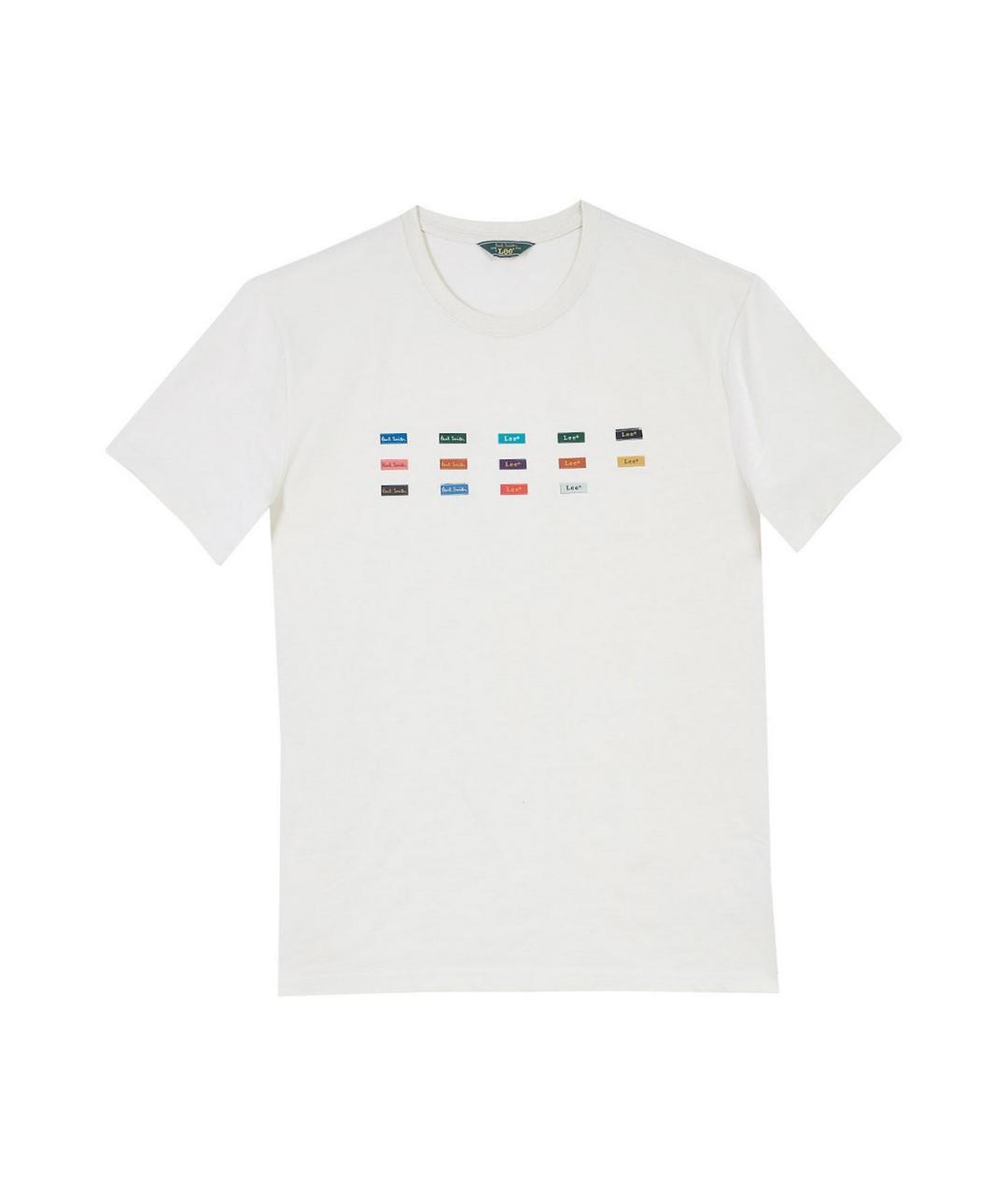 PAUL SMITH Белая хлопковая футболка, фото 1
