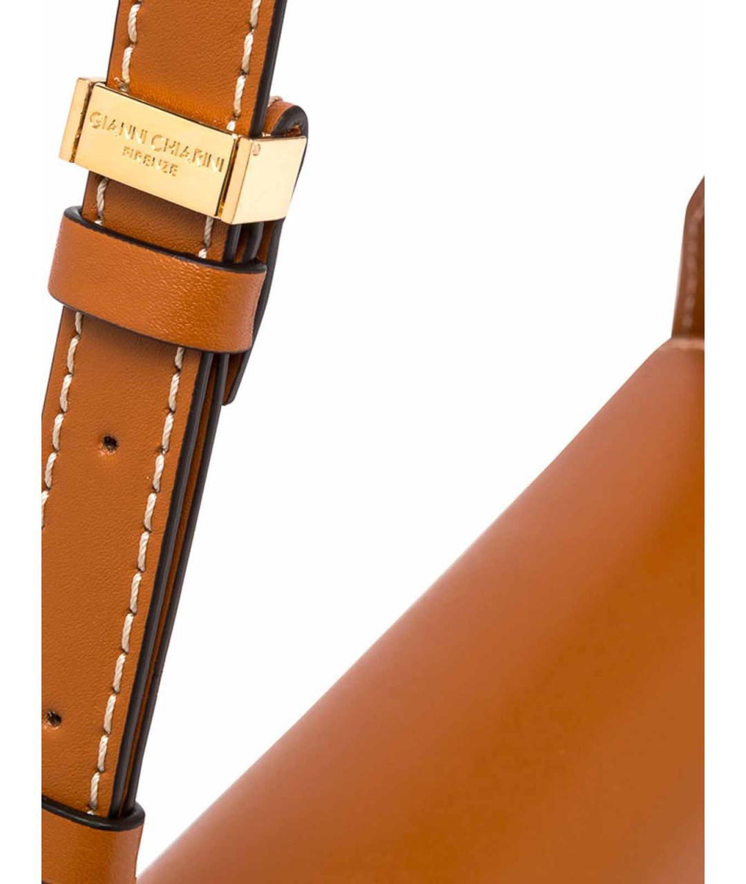 Gianni Chiarini Бежевая кожаная сумка через плечо, фото 4