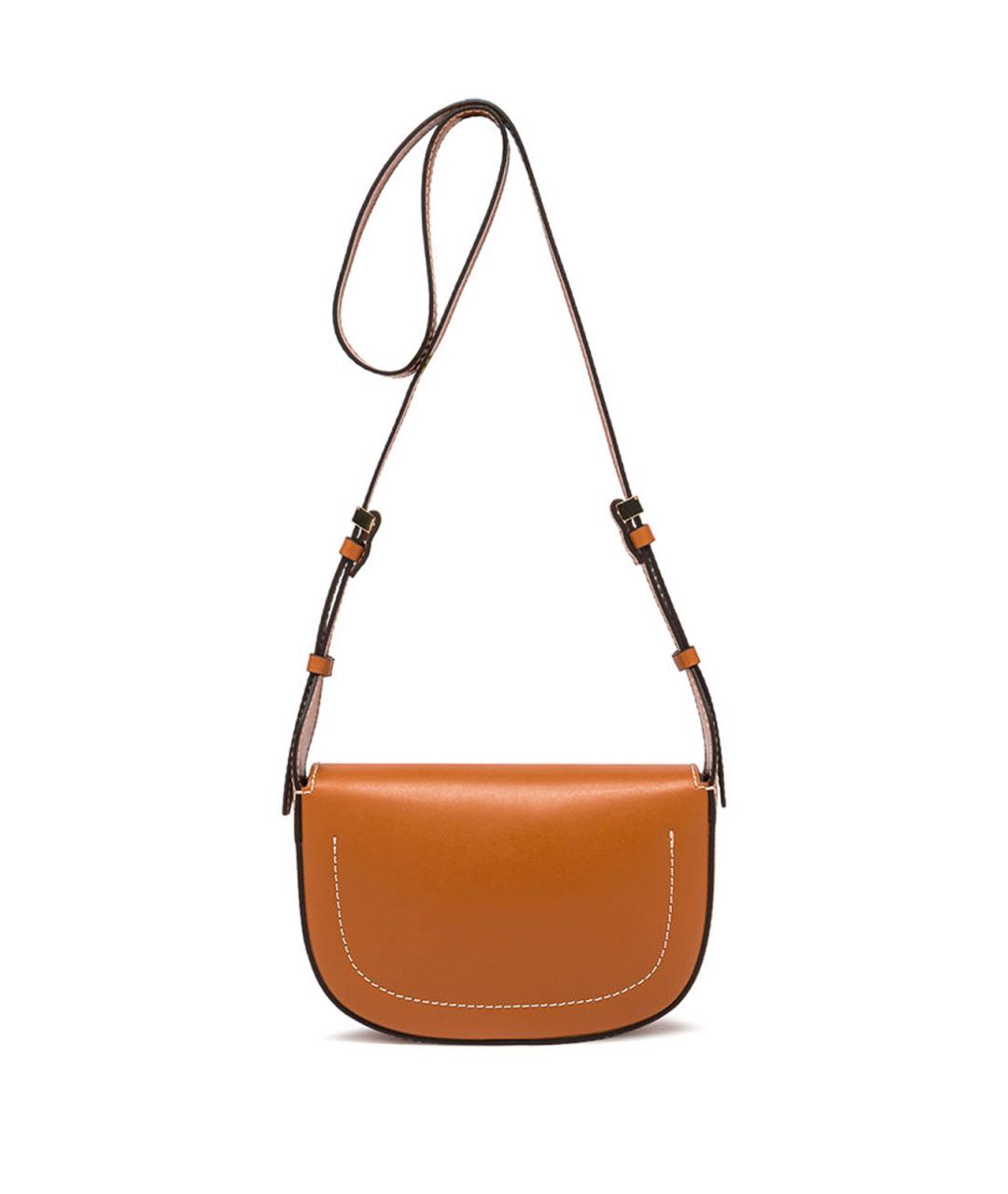Gianni Chiarini Бежевая кожаная сумка через плечо, фото 3