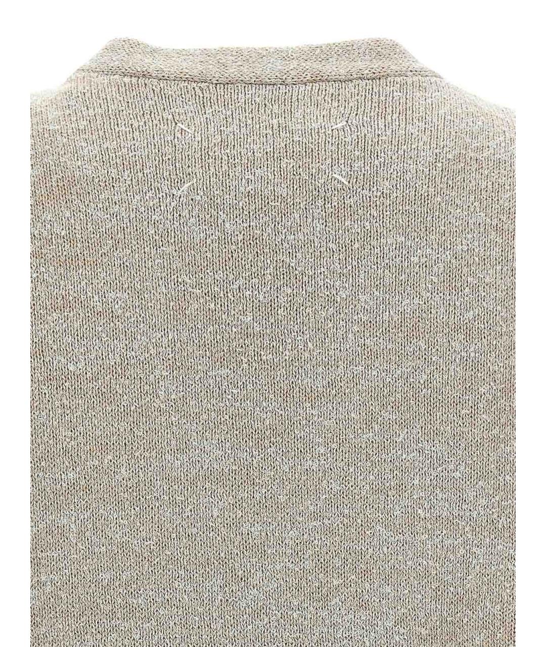MAISON MARGIELA Бежевая хлопковая жилетка, фото 4