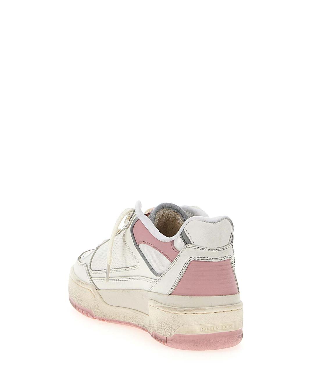 GOLDEN GOOSE Бежевые кожаные кроссовки, фото 3