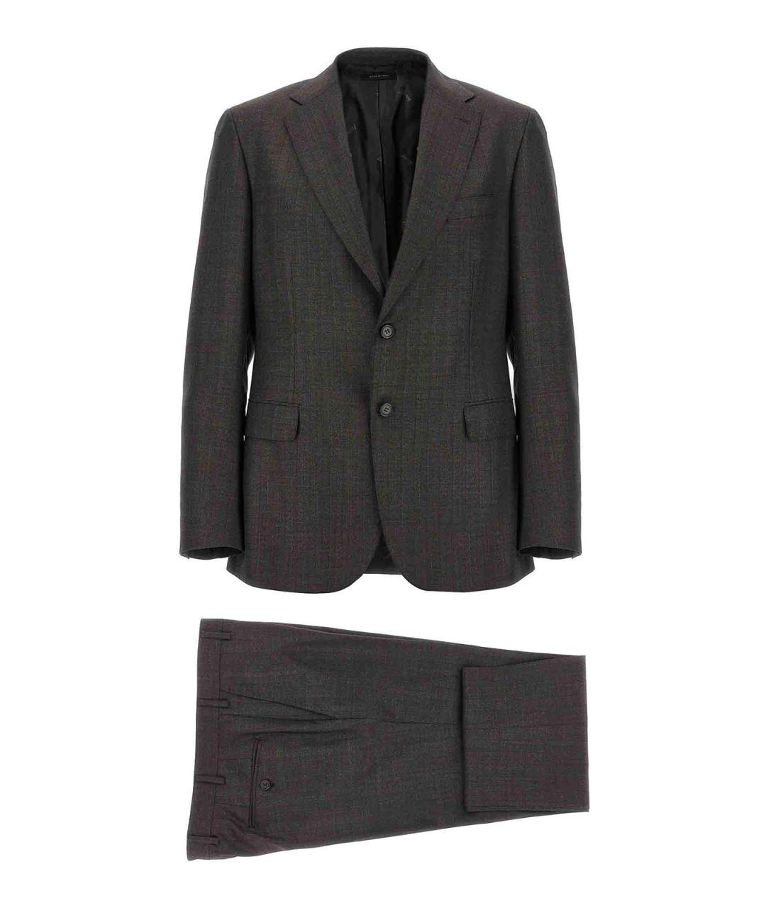 BRIONI Коричневый классический костюм, фото 1