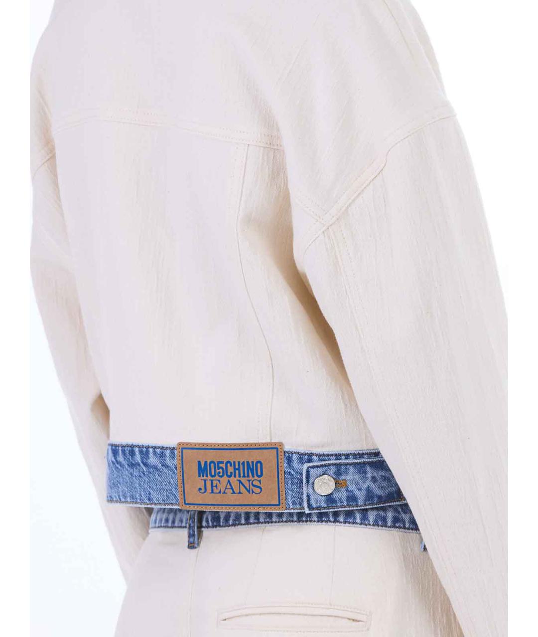 MOSCHINO JEANS Бежевая хлопковая куртка, фото 6