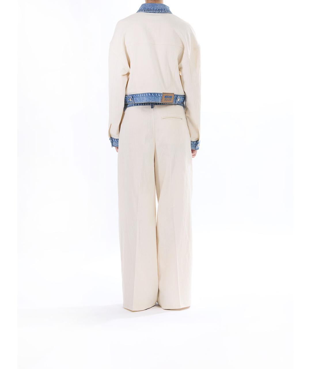 MOSCHINO JEANS Бежевая хлопковая куртка, фото 4