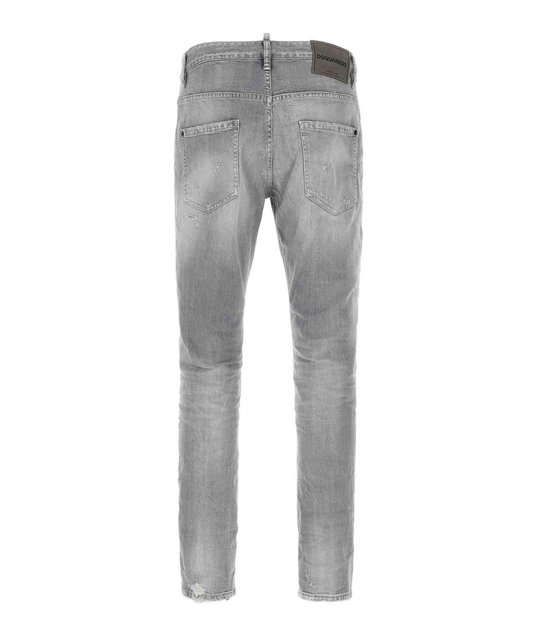 DSQUARED2 Серые хлопковые джинсы скинни, фото 2