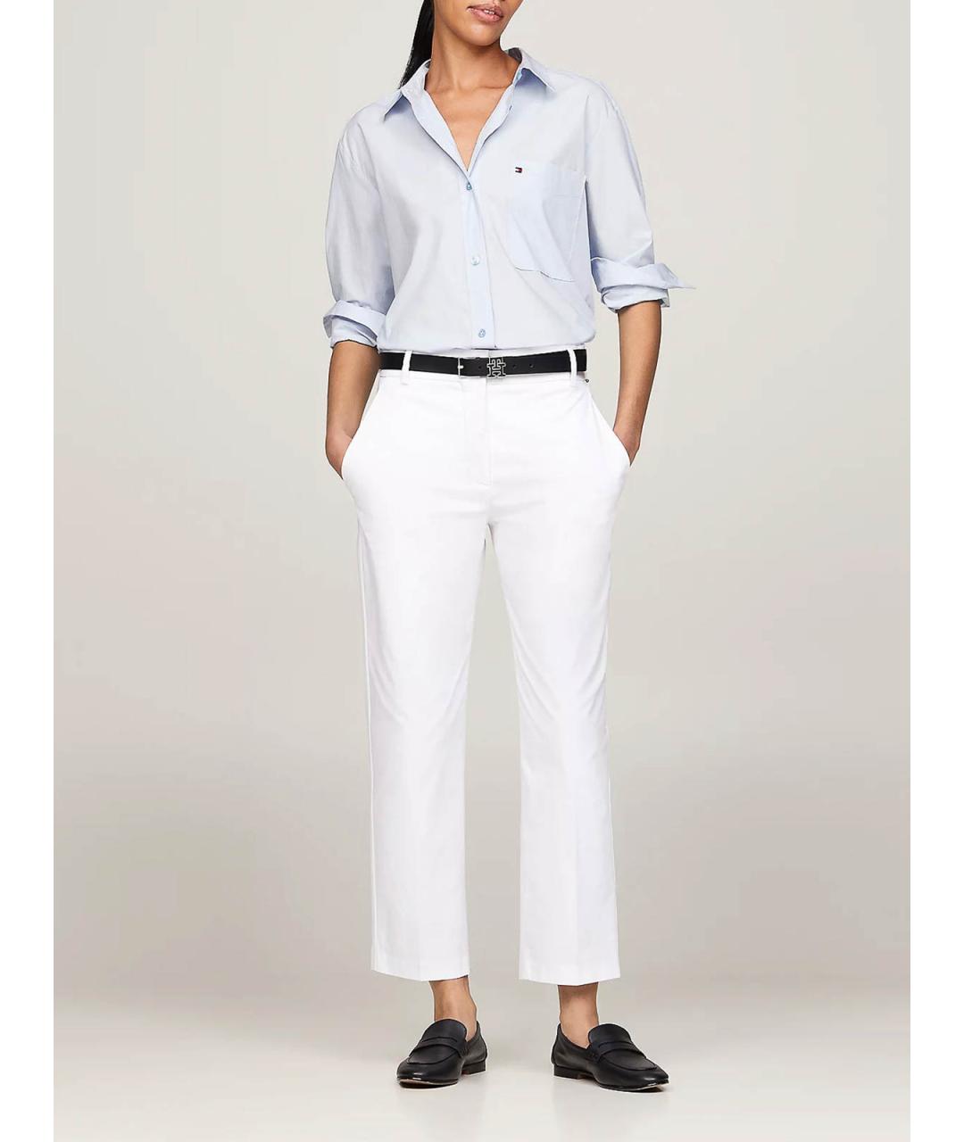 TOMMY HILFIGER Синяя хлопковая рубашка, фото 2