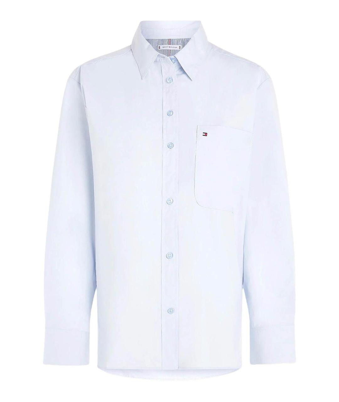 TOMMY HILFIGER Синяя хлопковая рубашка, фото 1