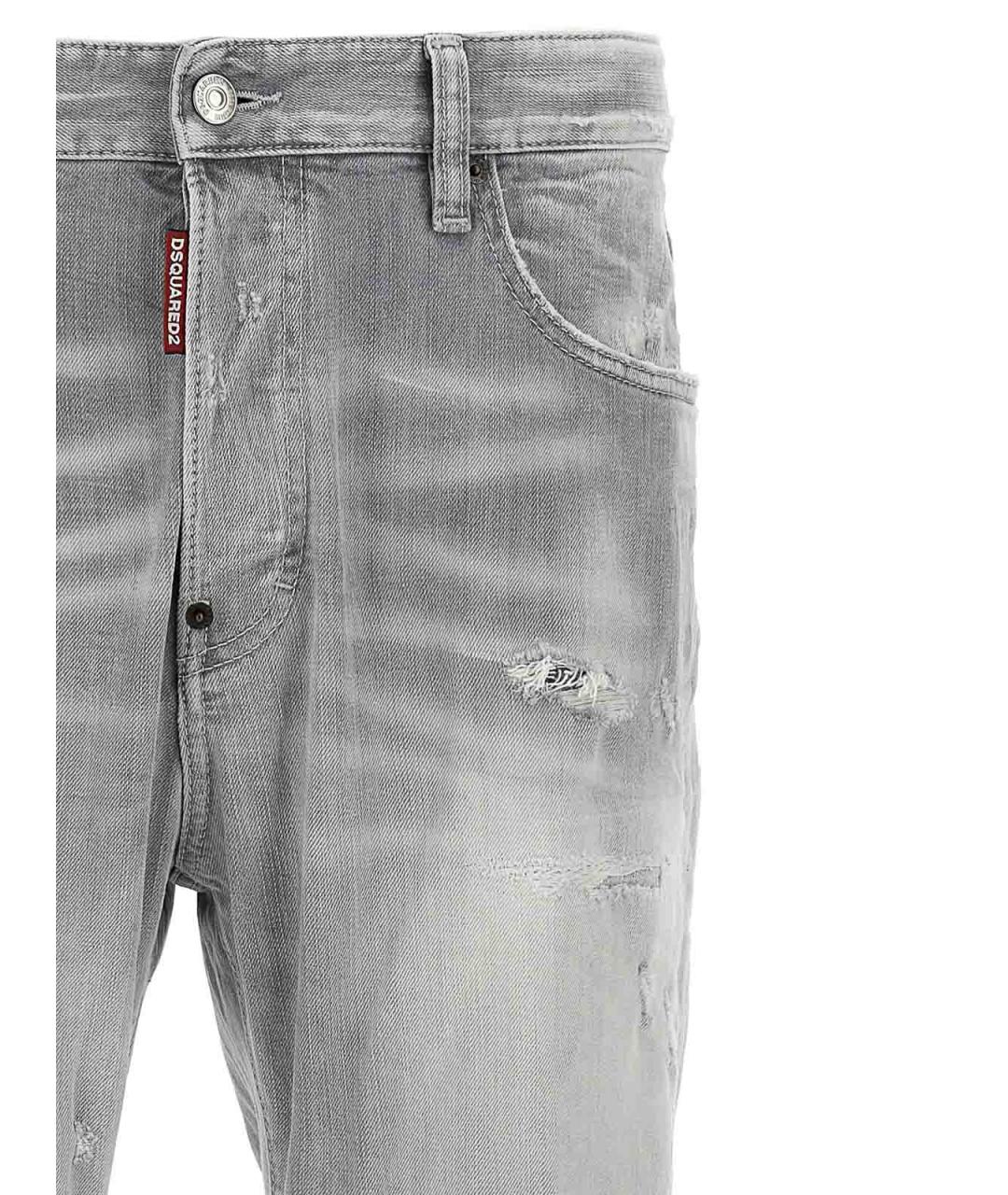DSQUARED2 Серые хлопковые джинсы скинни, фото 3